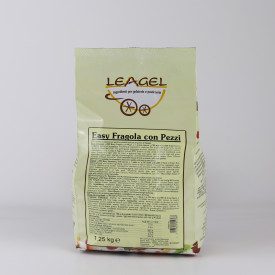 BASE EASY FRAGOLA CON PEZZI | Leagel | Confezione: busta da 1,25 kg.; Tipo di prodotto: basi e neutri | Base pronta per gelato a