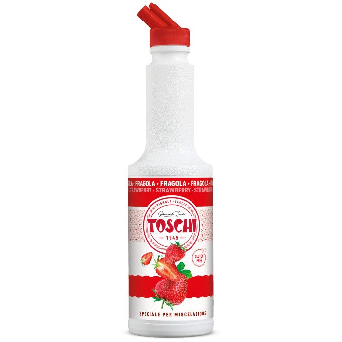 STRAWBERRY ACROBATIC FRUIT SYRUP 1.3 KG COCKTAILS TOSCHI | Toschi | Pack: speed bottle of 1,3 kg; Product family: syrups | Tosch STRAWBERRY ACROBATIC FRUIT SYRUP 1.3 KG COCKTAILS TOSCHI | Toschi | Pack: speed bottle of 1,3 kg; Product family: syrups | Tosch