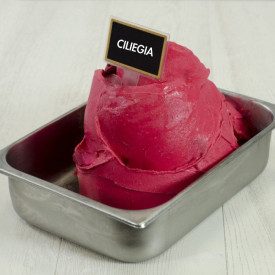 CHERRY PASTE 320605 | Certifications: gluten free; Pack: bucket of 3,5 kg.; Product family: fruit pastes | Cherry ice cream past