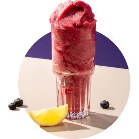 BLUEBERRY, ELDERBERRY & LEMON - FRUITY & VEGGY SLUSH GRANITA | Leagel | Certifications: gluten free, vegan; Pack: bag os 2 kg; P