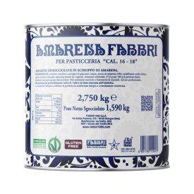 AMARENA TUTTO FRUTTO FABBRI 16/18 - 2,75 KG | Fabbri | Certificazioni: halal, kosher, senza glutine, vegan; Confezione: latta da