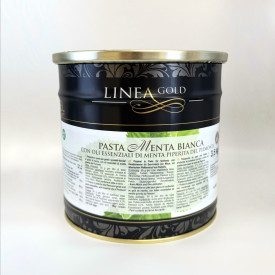 PASTA MENTA BIANCA - LINEA GOLD | Leagel | Confezione: secchiello da 3,5 kg.; Tipo di prodotto: paste aromatizzanti | Con oli es