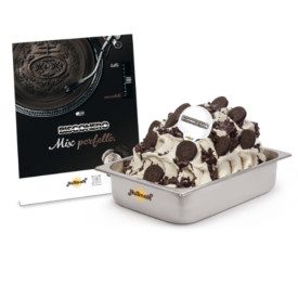 KIT GELATO BISCONERO | Nutman | Confezione: box completo | Kit completo di pasta gelato, variegatura e decorazione e per prepara