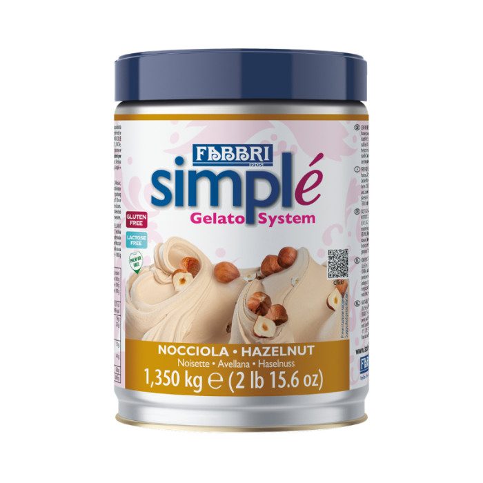 SIMPLÉ COMPLETE GELATO BASE HAZELNUT 1.35 KG - FABBRI | Fabbri | Certifications: gluten free, diary free; Pack: jar of 1,35 kg.; SIMPLÉ COMPLETE GELATO BASE HAZELNUT 1.35 KG - FABBRI | Fabbri | Certifications: gluten free, diary free; Pack: jar of 1,35 kg.;