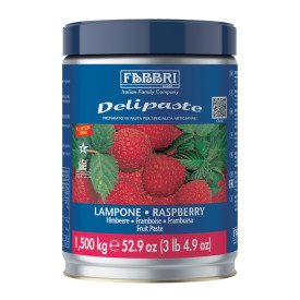 DELIPASTE RASPBERRY 1.50 KG - FABBRI | Fabbri | Pack: can of 1,5 kg.; Product family: fruit pastes | Delipaste Raspberry Fabbri 