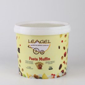 MUFFIN PASTE 313505 | Certifications: gluten free; Pack: bucket of 3,5 kg.; Product family: flavoring pastes | Muffin Gelato Pas
