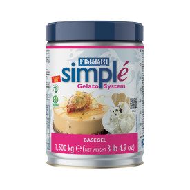 BASE GELATO COMPLETA BASEGEL 1,5 KG - FABBRI | Fabbri | Certificazioni: senza glutine, senza latte e derivati, senza olio di pal