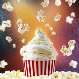 SPRINT POP CORN PREGEL 1,2 KG. - BASE GELATO PRONTA | PreGel | Certificazioni: senza glutine; Confezione: sacchetto da 1,2 kg.; 