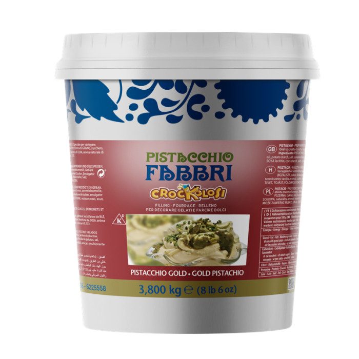 VARIEGATO CROCKOLOSi PISTACHIO GOLD 3.8 KG - FABBRI | Fabbri | Pack: bucket of 3,8 kg | Variegato Crockoloso Pistachio Gold is a VARIEGATO CROCKOLOSi PISTACHIO GOLD 3.8 KG - FABBRI | Fabbri | Pack: bucket of 3,8 kg | Variegato Crockoloso Pistachio Gold is a