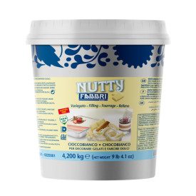 CREMA SPALMABILE NUTTY CIOCCOBIANCO 4,2 KG - FABBRI | Fabbri | Certificazioni: halal, kosher, senza glutine, senza olio di palma