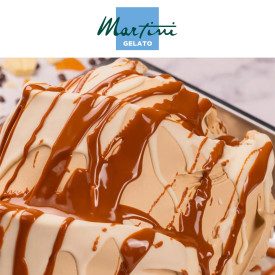 BRUNELLA SALTED CARAMEL 5 KG - MARTINI GELATO | Martini Gelato | Pack: bucket of 5 kg; Product family: cream ripples | Brunella