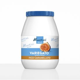 CARAMELIZED FIG RIPPLE CREAM - MARTINI LINEA GELATO | Martini Gelato | Certifications: gluten free, diary free, vegan, hydrogena