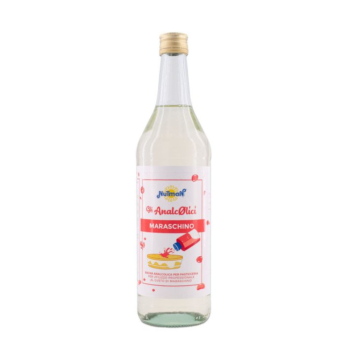 BAGNA MARASCHINO ANALCOLICA | Nutman | Confezione: bottiglia da 1 kg.; Tipo di prodotto: pasticceria | Bagna analcolica per past BAGNA MARASCHINO ANALCOLICA | Nutman | Confezione: bottiglia da 1 kg.; Tipo di prodotto: pasticceria | Bagna analcolica per past