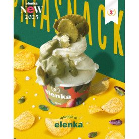 PISTACHIO PATASNACK RIPPLE CREAM 5 KG - ELENKA | Elenka | Pack: bucket of 5 kg.; Product family: cream ripples | PataSnack is a