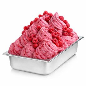 RASPBERRY PASTE F218 | Certifications: halal, kosher, gluten free, diary free, vegan; Pack: box of 6 kg.-2 buckets of 3 kg.; Pro