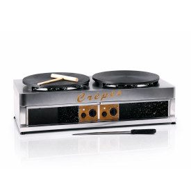 DOUBLE CAST IRON CREPES MACHINE - GAS POWERED - 40 CM. | SAR Group | Pack: 1 piece; Product family: equipment | Professional dou