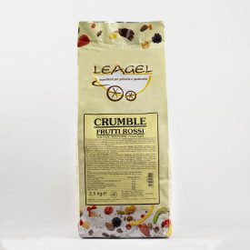 RED FRUIT CRUMBLE 2,5 KG. - GLUTEN FREE - LEAGEL | Leagel | Certifications: gluten free; Pack: bag of 2,5 kg.; Product family: c