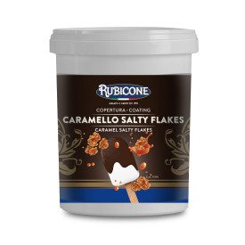 SALTED CARAMEL FLAKES COATING 6 KG. - RUBICONE | Rubicone | Pack: box of 6 kg. - 4 buckets of 1.5 kg.; Product family: coverings