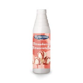 STRAWBERRY STRACCIATELLA TOPPING 5.1 KG. - RUBICONE | Rubicone | Pack: box of 5.1 kg. - 6 bottles of 0.85 kg.; Product family: t