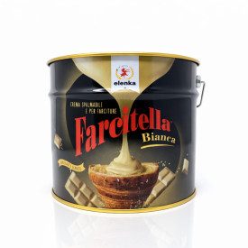 FARCITELLA BIANCA 3 KG. ELENKA CREMA PER FARCITURA | Elenka | Confezione: secchiello da 3 kg.; Tipo di prodotto: creme farcitura