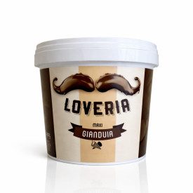 LOVERIA MAXI GIANDUIA 5 KG. - CREMINO GELATO LEAGEL | Leagel | Certificazioni: senza glutine, vegan; Confezione: secchiello da 5