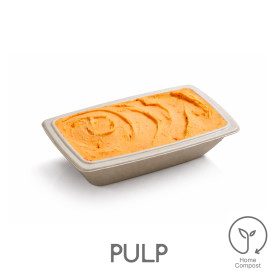 SOFFIO 500 VASCHETTA ASPORTO GELATO IN POLPA DI CELLULOSA - 50 PZ. DOMOGEL | Domogel | Certificazioni: compostabile; Confezione: