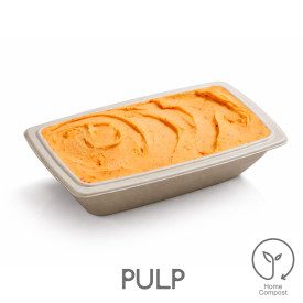 SOFFIO 1000 - TAKEAWAY ICE CREAM TUB IN CELLULOSE PULP - 50 PCS - DOMOGEL | Domogel | Certifications: compostable; Pack: box of 