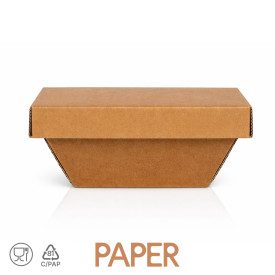 KRAFTY 1000 G. / 1250 CC - PAPER TAKEAWAY ICE CREAM TUB - 30 PCS - DOMOGEL | Domogel | Pack: box of 30 pcs.; Product family: tak