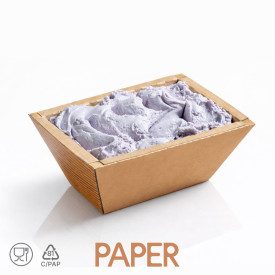 KRAFTY 1000 G. / 1250 CC VASCHETTA ASPORTO GELATO IN CARTA - 30 PZ. DOMOGEL | Domogel | Confezione: scatola da 30 pz.; Tipo di p