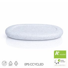 SUPER LID 1000 G. BLUE ICE  FOR CCYCLED TAKE-AWAY GELATO TUB | Domogel | Pack: box of 100 pcs.; Product family: take away and d