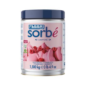 SORBE' LAMPONE BASE PER SORBETTO AL LAMPONE 1,5 KG - FABBRI | Fabbri | Certificazioni: kosher, senza glutine, vegan, senza emuls