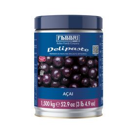 DELIPASTE ACAI 1,50 KG - FABBRI | Fabbri | Certificazioni: kosher, senza glutine, vegan; Confezione: lattina da 1,5 kg.; Tipo di