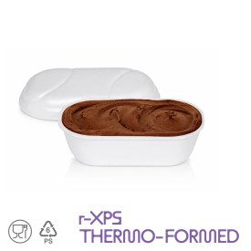 GEMAGEL 750 - TAKEAWAY ICE CREAM TUB - 90 PCS - DOMOGEL | Domogel | Pack: box of 90 pcs.; Product family: take away and delivery