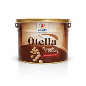 CREMA OTELLA NOCCIOLA E CACAO | Elenka | Confezione: secchiello da 2,5 kg.; Tipo di prodotto: variegati creme e cremini | Crema 