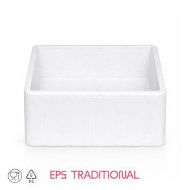 DOMOCLASS 12 LOW SQUARE - ICE CREAM CAKE CONTAINER | Domogel | Pack: box of 36 pcs.; Product family: take away and delivery | Sq