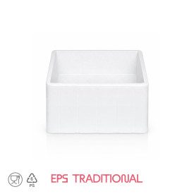 DOMOCLASS 6 HIGH SQUARE - ICE CREAM CAKE CONTAINER | Domogel | Pack: box of 24 pcs.; Product family: take away and delivery | Sq