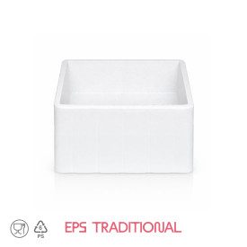 DOMOCLASS 8 HIGH SQUARE - ICE CREAM CAKE CONTAINER | Domogel | Pack: box of 24 pcs.; Product family: take away and delivery | Sq