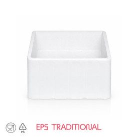 DOMOCLASS 10 HIGH SQUARE - ICE CREAM CAKE CONTAINER | Domogel | Pack: box of 24 pcs.; Product family: take away and delivery | S