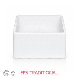 DOMOCLASS 12 HIGH SQUARE - ICE CREAM CAKE CONTAINER | Domogel | Pack: box of 32 pcs.; Product family: take away and delivery | S
