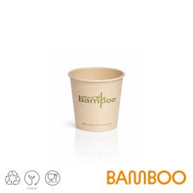 BAMBOO 3 OZ - 75 CC. - BICCHIERINO CAFFE' BIO COMPOSTABILE 2000 PZ. - DOMOGEL | Domogel | Certificazioni: compostabile; Confezio