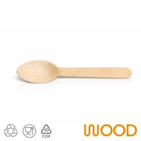 WOOD SLUSH SPOONS | Domogel | Certifications: compostable; Pack: box of 5000 pcs.; Product family: bio and compostable accessori