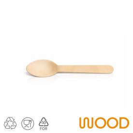 WOOD SLUSH SPOONS MIGNON | Domogel | Certifications: compostable; Pack: box of 5000 pcs.; Product family: bio and compostable ac