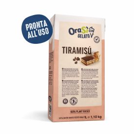 BASE GELATO LIQUIDA ORASí TIRAMISô BRIK 1 l - MARTINI GELATO | Martini Gelato | Certificazioni: halal, kosher, senza glutine, se