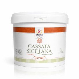 SICILIAN CASSATA PASTE ELENKA WITH CANDIED FRUIT | Elenka | Pack: bucket of 5 kg.; Product family: flavoring pastes | Pasta Cass