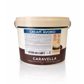 CARAVELLA CREAM IVORY WHITE CHOCOLATE SPREADABLE FILLING CREAM 13 KG - MASTER MARTINI | Master Martini | Certifications: hydroge
