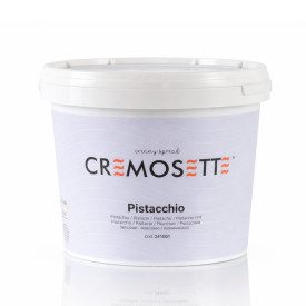 CREMOSETTE PISTACHIO 5,5 KG. - SPREADABLE PASTRY CREAM LEAGEL | Leagel | Certifications: gluten free; Pack: bucket of 5,5 kg.; P