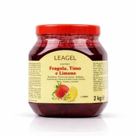 CHUTNEY - STRAWBERRY, THYME AND LEMON 2 KG. - FRUIT VARIEGATES LEAGEL | Leagel | Certifications: gluten free, vegan; Pack: jar o