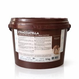 STRACCIATELLA CHOCOLATE COVERING 5 KG. - MARTINI GELATO | Martini Gelato | Certifications: halal, gluten free, vegan, hydrogenat