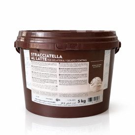 MILK STRACCIATELLA COATING - MARTINI LINEA GELATO | Martini Gelato | Certifications: gluten free, hydrogenated fat free; Pack: b