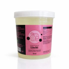 BOBA - GUSTO LITCHI - PERLINE PER BUBBLE TEA - 1,3 Kg. | Seng | Certificazioni: senza glutine, vegan, senza grassi idrogenati; C
